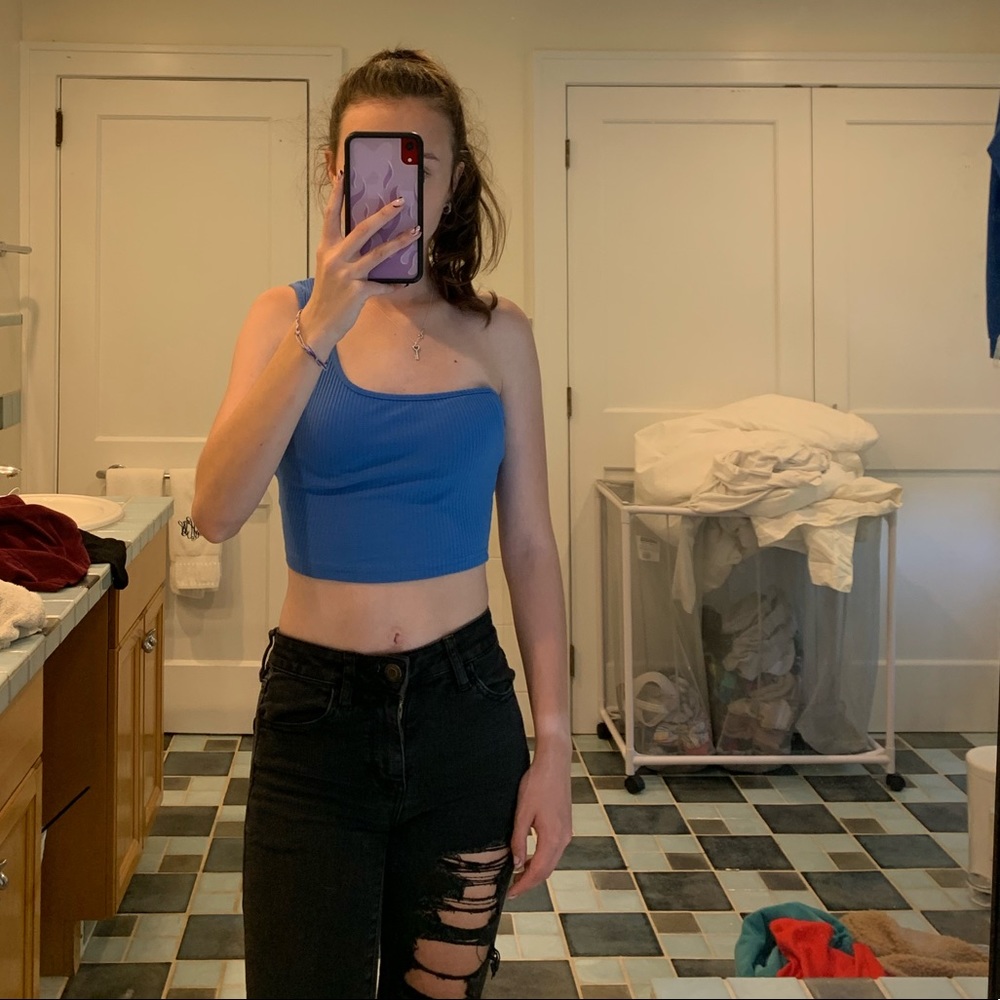 Shein One Shoulder Top